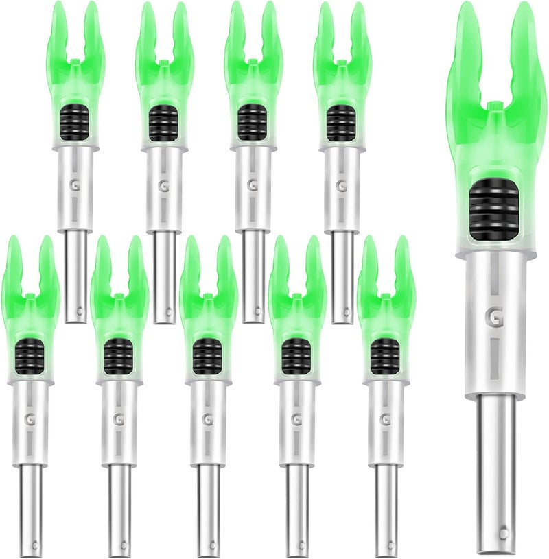 DEEPOWER Store 4/9 PCS G Lighted Nocks for Arrows .165 .204 .233 .244 .246 inch Inside Diameter with X,H,S,GT Bushings LED Lighted Nock and ON/Off Switch for Archrey Hunting and - Image 1